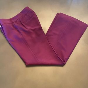 White House Black Market, Plum Fashion Flair Dress Pants, Size 4R